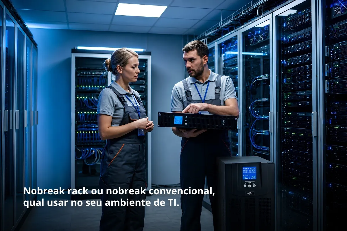 Nobreak rack ou nobreak convencional, qual usar no seu ambiente de TI