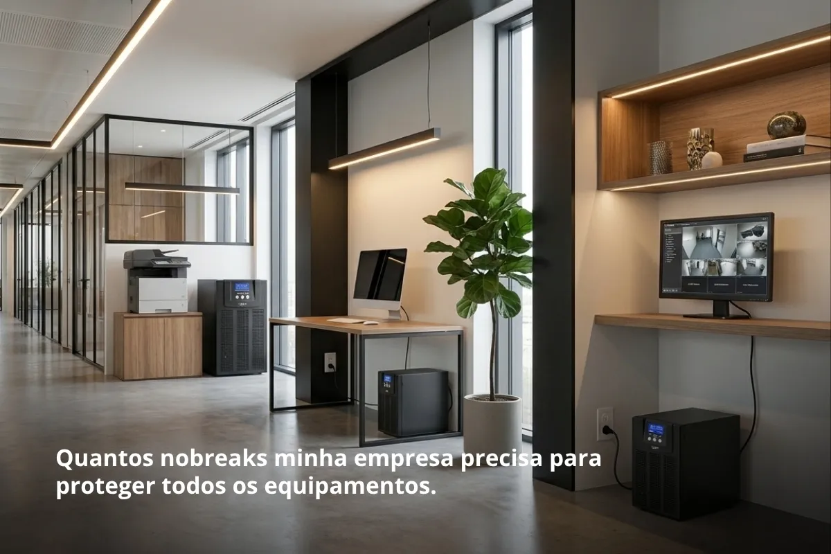 Quantos nobreaks minha empresa precisa para proteger todos os equipamentos